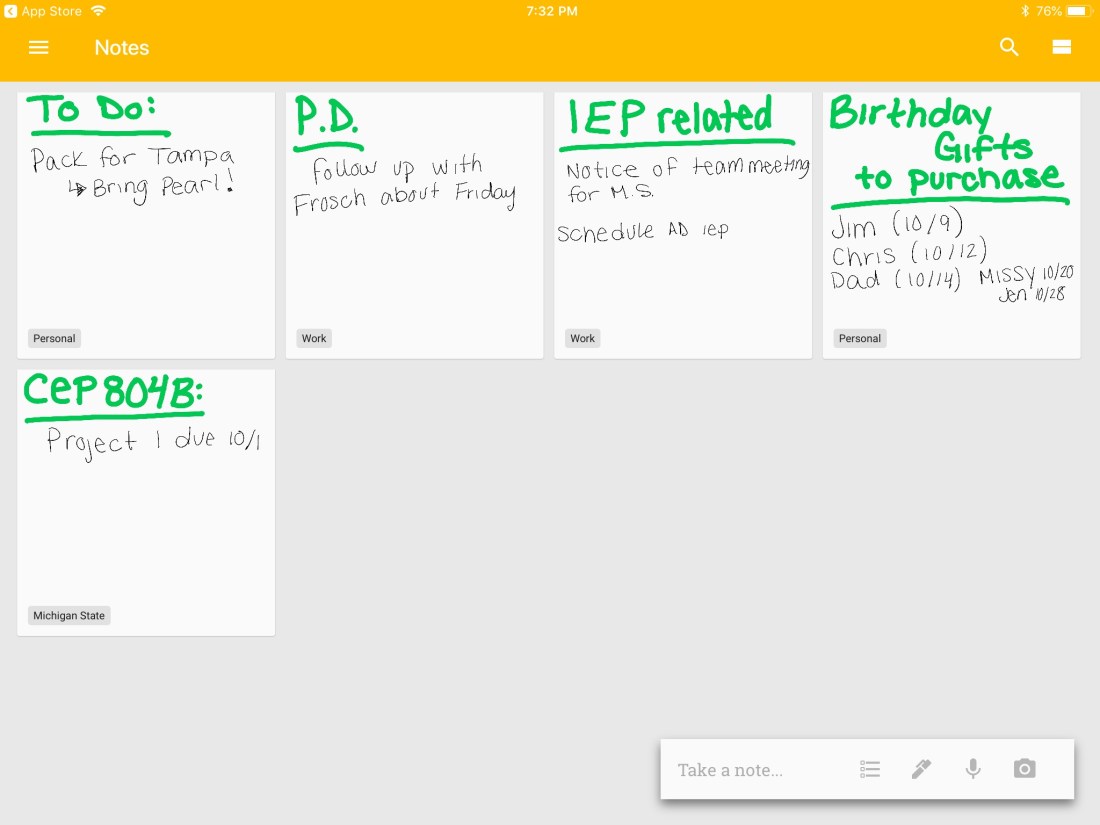 google keep